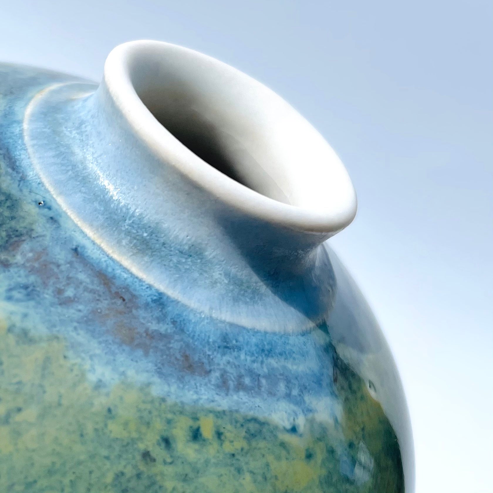 Sea Blue Bud Vase