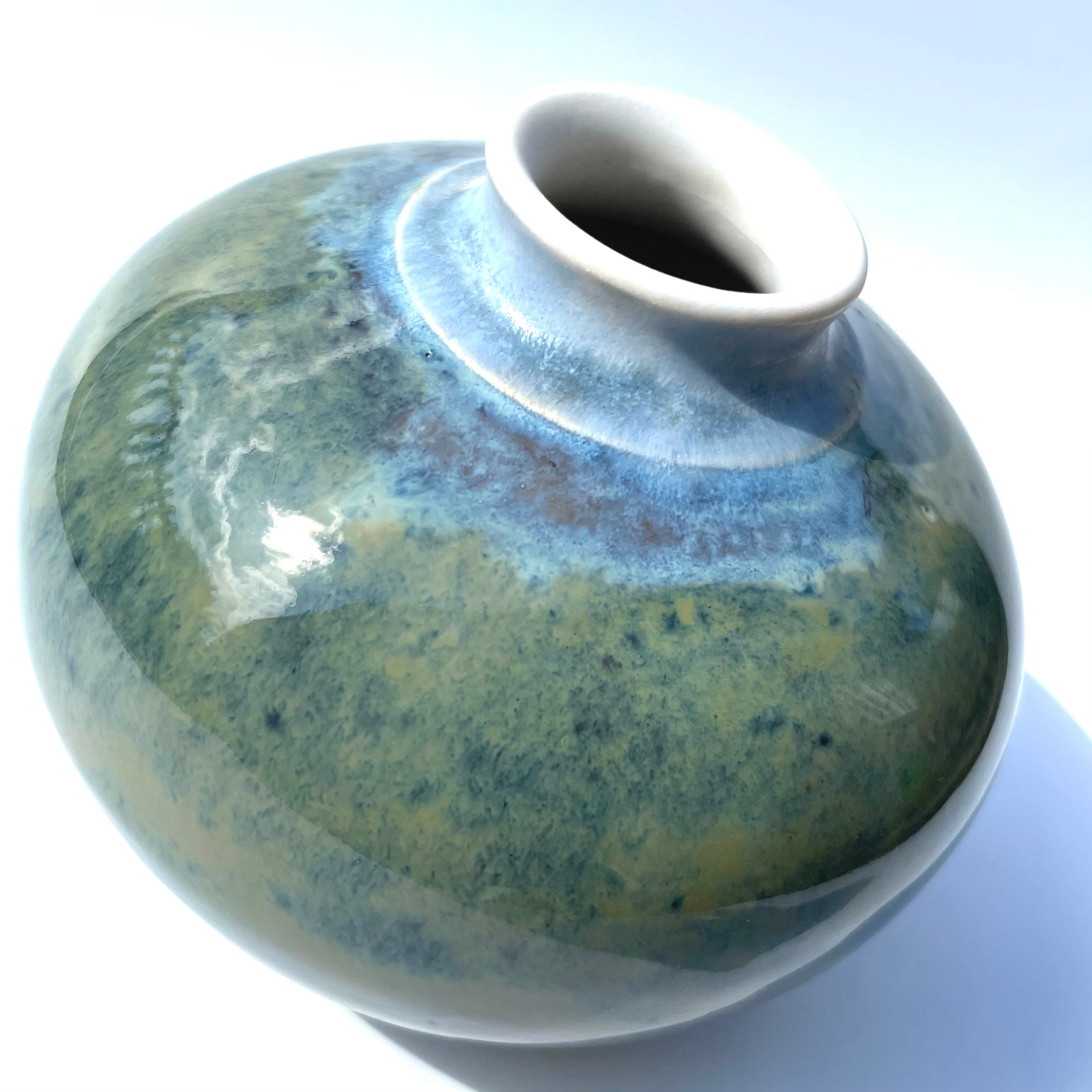Sea Blue Bud Vase